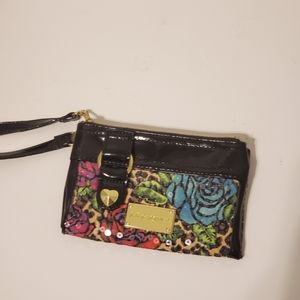 Betsey Johnson sequined wristlet